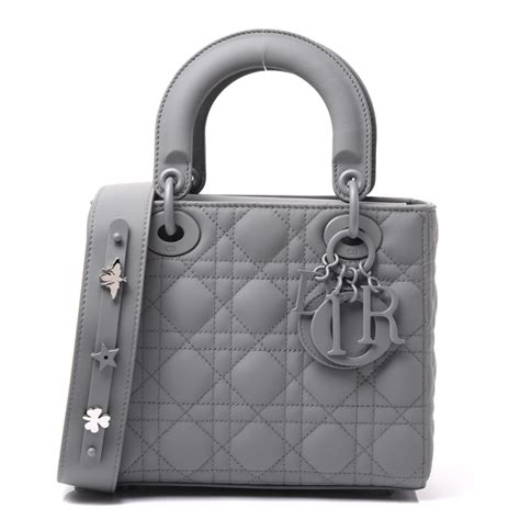 lady dior mini matte grey|Lady Dior handbags.